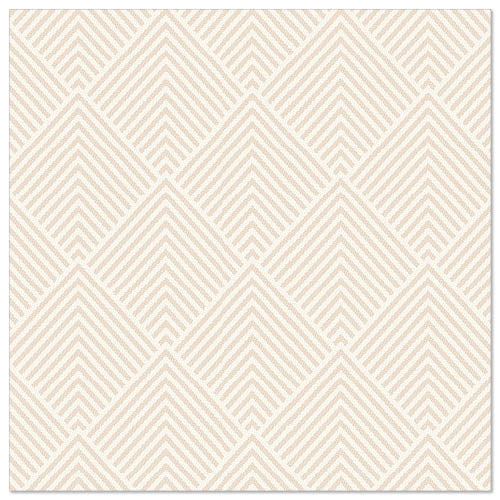 The PAPSTAR 50 napkins "ROYAL Collection" from PAPSTAR GmbH are 40x40 cm, 1/4 folded, in elegant champagne tones and combine modern design with a textured look.