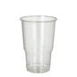 The PAPSTAR cold drink cup PLA "pure", crystal clear with foam rim (25 pieces) from PAPSTAR GmbH is on a white background and presents itself as an environmentally friendly disposable cup for sustainable decisions.