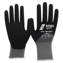 NITRAS SKIN FLEX V, guantes de montaje, gris/negro