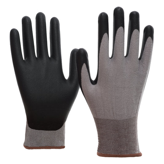 NITRAS SKIN CLEAN, guantes de montaje, gris / negro