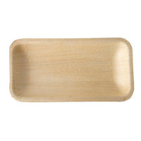 La PAPSTAR 25 bandejas, hoja de palma «pure» cuadrada de PAPSTAR Las GmbH son bandejas rectangulares y planas con esquinas redondeadas, fabricadas con hoja de palma con aspecto de madera. Son respetuosas con el medio ambiente, biodegradables y perfectas para un servicio sostenible.