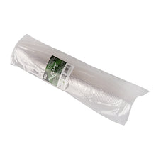 Eine Packung mit 100 "puren" Runddeckeln (Ø 9,5 cm) der PAPSTAR GmbH aus klarem, umweltfreundlichem PLA, mit grün-weißem Etikett mit Text, Barcode und "biologisch abbaubar", in transparenter Verpackung.