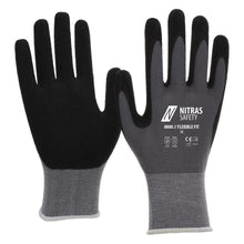NITRAS FLEXIBLE FIT, guantes de montaje, gris / negro