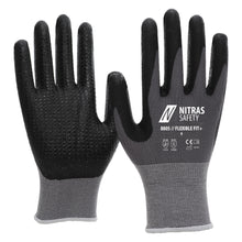 NITRAS FLEXIBLE FIT+, guantes de montaje, gris / negro