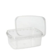El envase para delicatessen Starpak 50 es un recipiente rectangular y transparente de PP con tapa de precintado de Starpak, ideal para conservar los alimentos frescos y seguros.