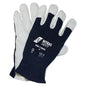 NITRAS TROPIC, guantes de mecánico, gris / azul oscuro