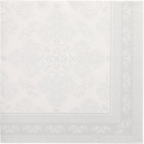 PAPSTAR 50 servilletas "ROYAL Collection" 1/4 pliegue, 40 x 40 cm, blanco - elegantes servilletas de papel de PAPSTAR GmbH para ocasiones elegantes.