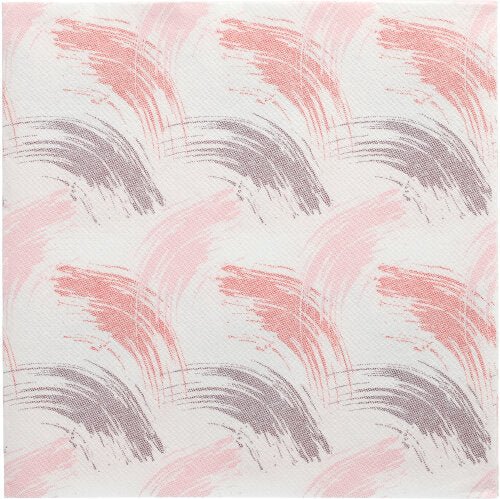 Un fondo texturizado con pinceladas repetitivas en burdeos, rosa y malva sobre blanco, inspirado en la elegancia de las 50 servilletas "ROYAL Collection" 1/4-pliegue 40 x 40 cm burdeos de la PAPSTAR GmbH.