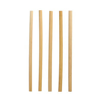 Five PAPSTAR "Pure" Reed Straws (Ø 7 mm, 20 cm) by PAPSTAR GmbHs are depicted vertically against a white background; the eco-friendly stalks vary slightly in thickness and shade.