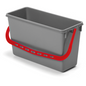 Numatic bucket, gray with color-coded handle