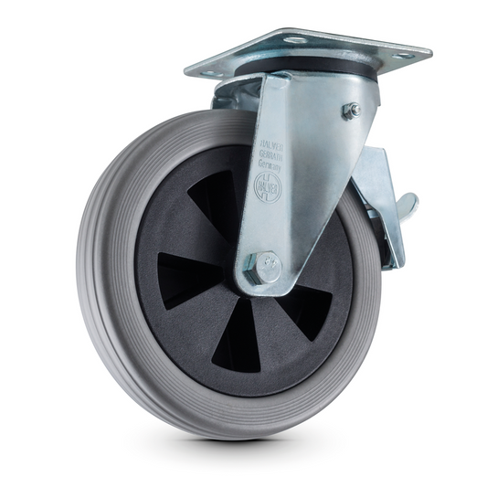 Numatiske svingbare hjul