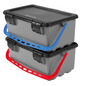 Numatic Mopmatic mop box MK 1 with lid, gray with color-coded handle
