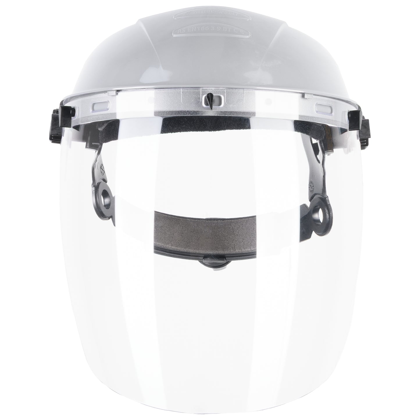 Visera NITRAS PROTECT, transparente / negra, plástico EN 166 | Paquete (1 pieza)