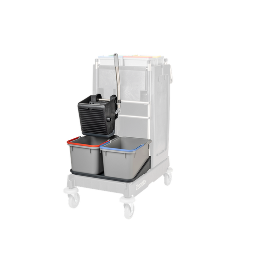 Numatic SRK1S black - VA universal press, 2 x 17 L bucket gray, bowl for bucket | Pack (1 piece)