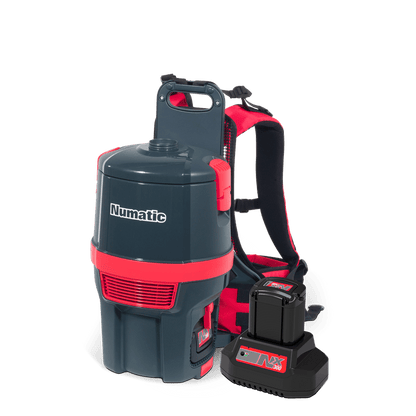 Numatic battery backpack vacuum cleaner RSB150NX/1, graphite, accessory set AA30E | Pack (1 piece)