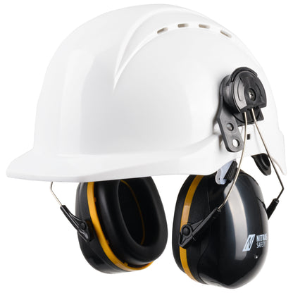 NITRAS MUTE DEFENDER PRO, orejeras, negro/amarillo, plástico EN 352-3 | Paquete (1 pieza)