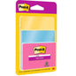 Un paquete de 3M Post-it® Super Sticky Notes, 3 bloques en diferentes colores y tamaños, con 45 hojas cada uno, certificado PEFC (SGSCH-PEFC-COC-110078), de 3M Deutschland GmbH.