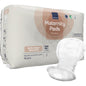 En pakke ABENA Maternity Pad, Premium (15 stk) fra Abena Re-Seller GmbH tilbyr myke, superabsorberende bind som er utviklet for bruk etter fødsel - ideelle barselbind for maksimal komfort etter fødsel, med et åpent bind avbildet foran.