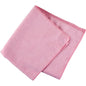 Abgebildet ist ein gefaltetes rosafarbenes Mikrofasertuch ENA Natura 40x40 cm von Abena Re-Seller GmbH auf weißem Hintergrund, ideal für streifenfreie Reinigung.