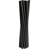 Un paquete de 250 pajitas reutilizables negras (19 cm, ø 6 mm) de PP de Abena Re-Seller GmbH ofrece una alternativa sostenible para beber de forma respetuosa con el medio ambiente.