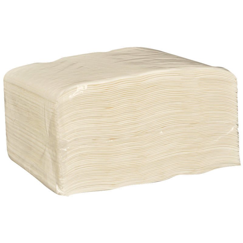 En stor pakke med 120 hvite Abena Re-Seller GmbH engangs vaskekluter, papir 6-lags (19x26 cm), pakket i klar plast - ideell for pleieinstitusjoner.