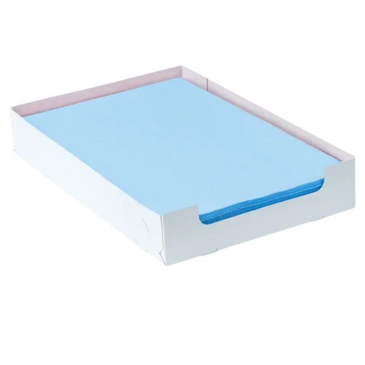 AMPri Dental Kreppauflage Tray-Filterpapier 18 x 28 cm mit Box, verschiedene Farben