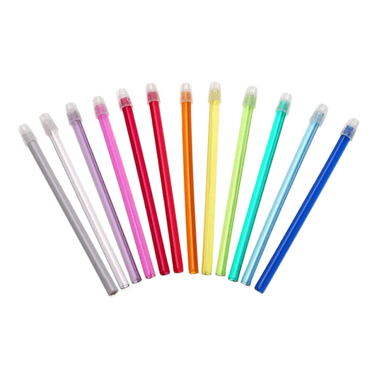 AMPri Dental Saliva Sucker 130 mm y 150 mm, diferentes colores | Bolsa (100 piezas)