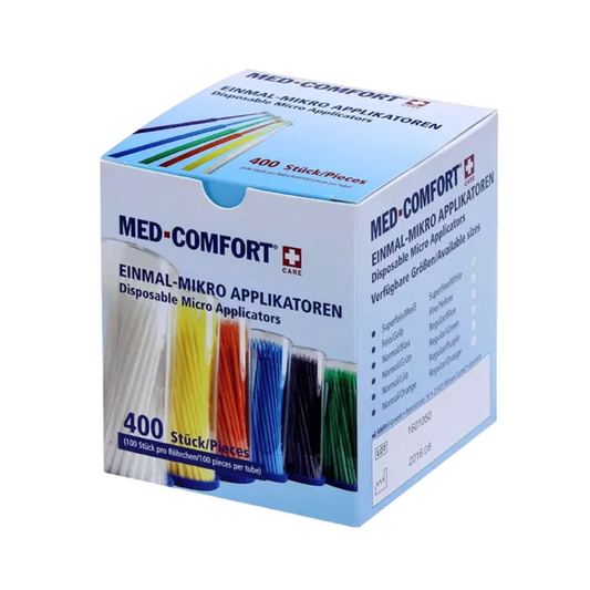 Ampri Med Comfort Odată ce Mikroapliktor Dental Need, diferite culori | Cutie (400 de bucăți)