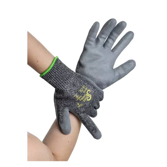 Guantes de protección de corte de seguridad de seguridad sólida de AMPri S - XXL | Paquete (1 parejas)