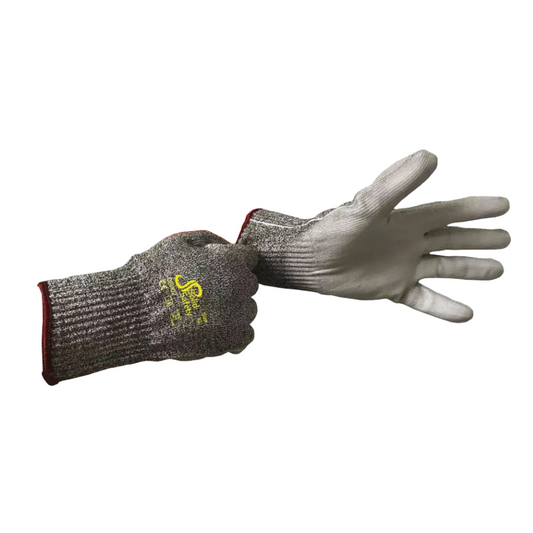 Guantes de protección de corte de seguridad de seguridad sólida de AMPri S - XXL | Paquete (1 parejas)