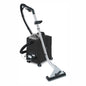 The Arcora Aniko 30 spray extraction machine from Arcora International GmbH is a black-silver device for carpet cleaning with a long handle, wide floor nozzle with hose, wheels for mobility, and a practical side control panel.