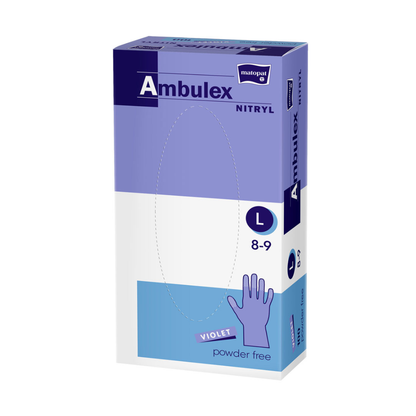 Ambulex guantes nitrilo violeta sin polvo