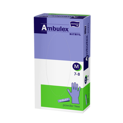 Ambulex guantes nitrilo violeta sin polvo