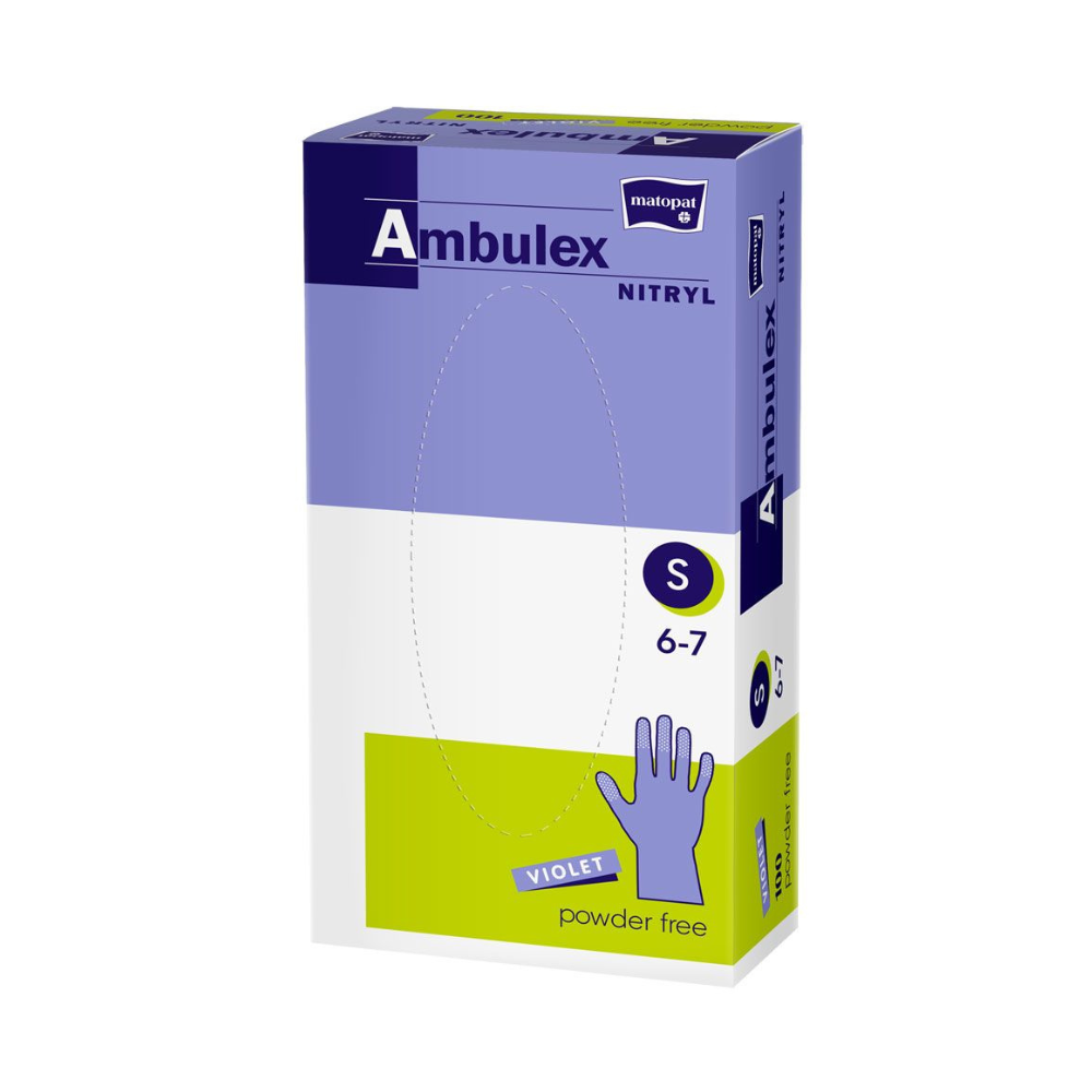 Ambulex guantes nitrilo violeta sin polvo