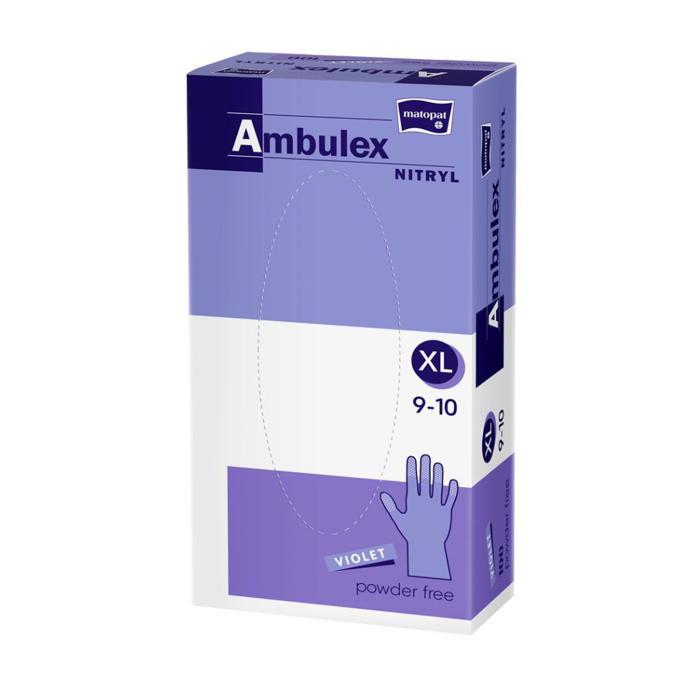 Ambulex guantes nitrilo violeta sin polvo