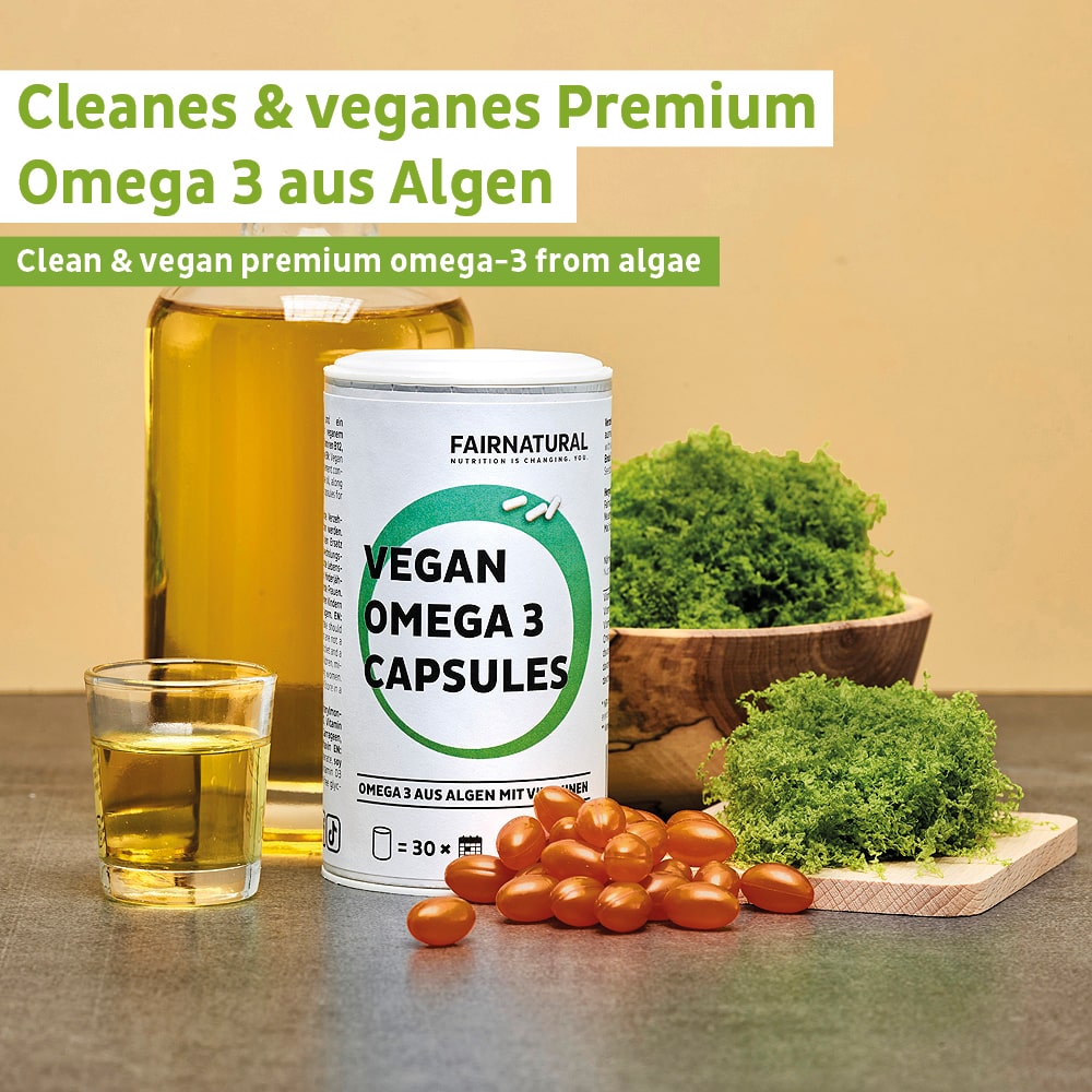 Veganske Omega 3 kapsler laget av alger