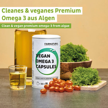 Veganske Omega 3 kapsler laget av alger