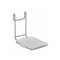 La bandeja colectora Novocal para DMS 10 con soporte de acero inoxidable —modelo de acoplamiento para tubo redondo (1 unidad)— es una bandeja rectangular, minimalista y funcional, con dos barras verticales, ideal para el almacenamiento o la presentación de objetos.