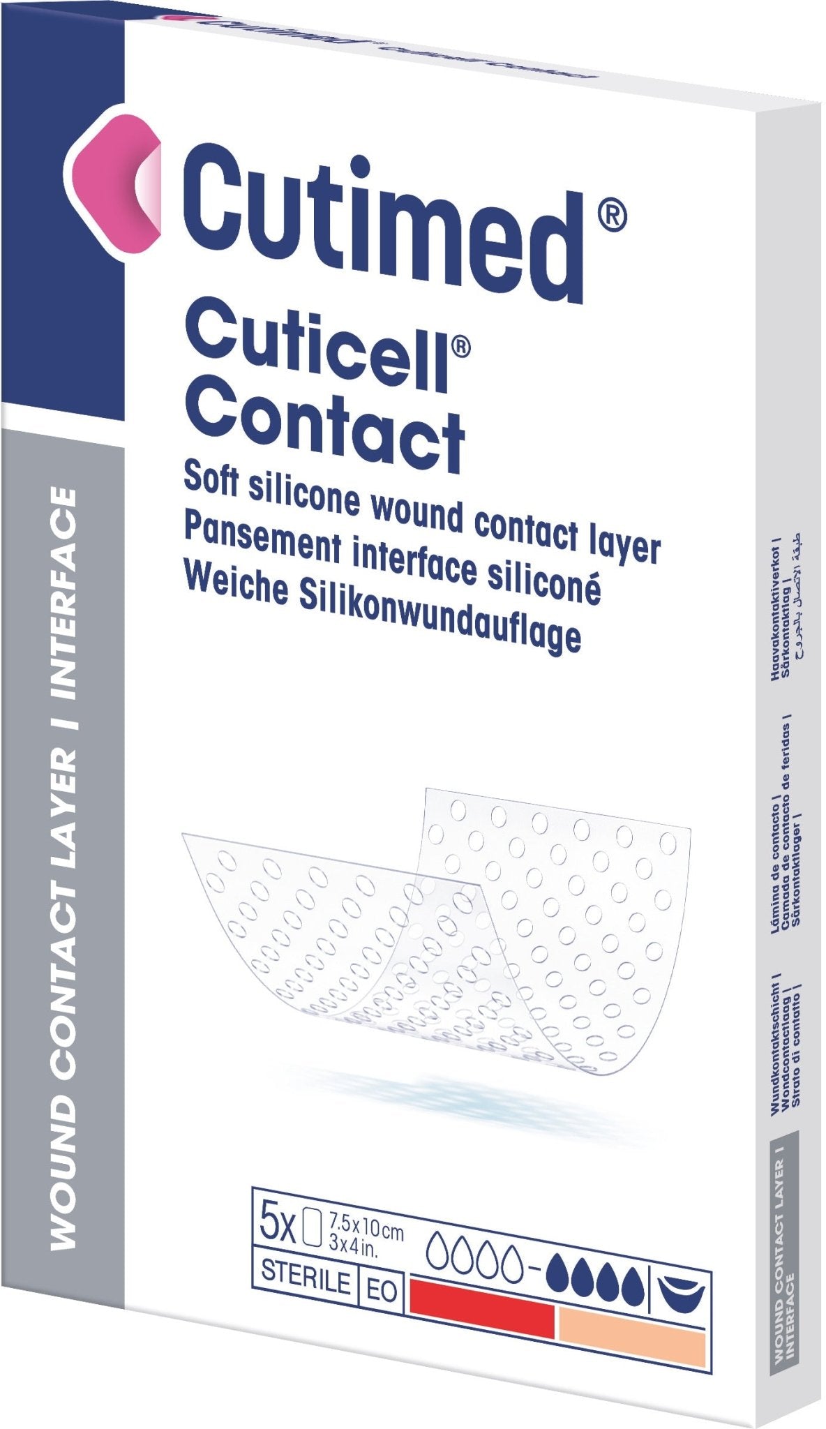 Cutimed® Cuticell® Contacto 10 x 18 cm 5 piezas | Paquete (5 piezas)