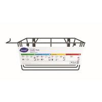 El soporte de pared Clax Magic Wall Rack, de Diversey Deutschland GmbH & Co. OHG, ofrece una solución de almacenamiento que ahorra espacio para los quitamanchas.