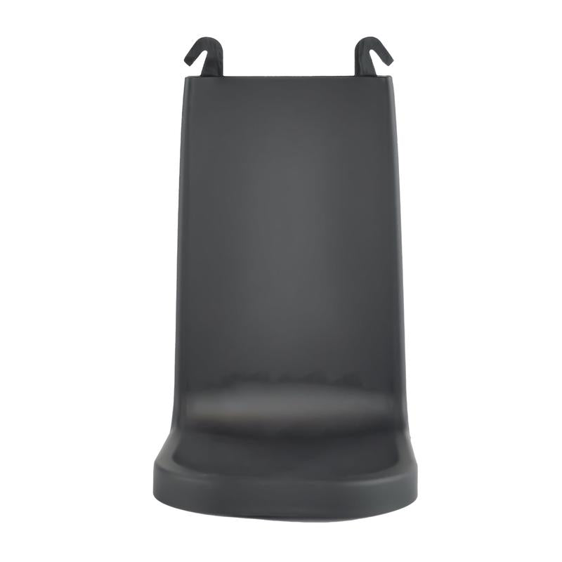 IntelliCare dryppskålen fra Diversey Deutschland GmbH & Co. OHG er en svart, buet plaststativ med to kroker, designet for stående oppstilling og gir et glatt, minimalistisk utseende som sikrer renslighet og sikkerhet i ethvert miljø.