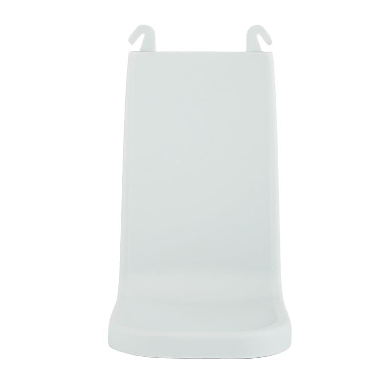 IntelliCare dryppskålen fra Diversey Deutschland GmbH & Co. OHG har et hvitt plastdesign med glatt overflate, en lett skrånende ryggstøtte og to øvre kroker for sikker festing, som sikrer renslighet og sikkerhet i ulike miljøer.