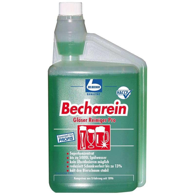 Dr. Becher Becharin Glasses Cleaner Pro, 1 liter | Flaske (1000 ml)