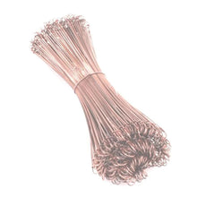 Un paquete de 200 lazos de alambre DEISS para cerrar bolsas de basura, recubiertos de cobre por EMIL DEISS KG (GmbH + Co.), consiste en alambres delgados recubiertos de cobre con extremos en forma de gancho para cerrar de manera segura las bolsas de basura.