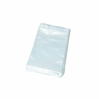 A neatly arranged bundle of DEISS 39528 plastic bags—a set of transparent LDPE bags with a capacity of 15 liters from EMIL DEISS KG (GmbH + Co.)—is presented against a simple white background, highlighting their versatility for a variety of packaging needs.