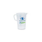 The Dr. Schumacher measuring cup (1 piece) from Dr. Schumacher GmbH is a transparent plastic measuring cup with a handle, spout, blue measuring mark, green front part and is excellent for dosing liquids.