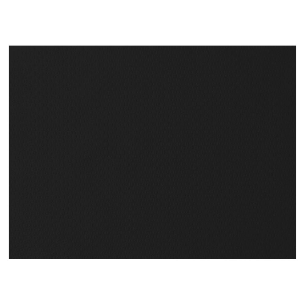 Una superficie rectangular simple y negra con un discreto patrón de textura que recuerda a un elegante mantel de papel Duni de Duni GmbH.