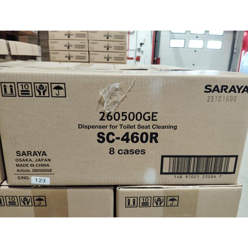 Desinfectante de tapa de inodoro Saraya SC-460R. Donante | 1 pieza
