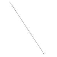 Un MANGO TELESCÓPICO DE TUBO DE ACERO blanco y cilíndrico (ø 25/21 mm, extensible hasta 2000 mm) de Haug Bürsten KG aparece fotografiado sobre un sencillo fondo blanco.