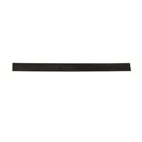 A single flat black plastic strip, 250 mm long, which Haug Bürsten The KG is shown on a white background. Subtle lettering is embossed on its smooth surface: REPLACEMENT RUBBER, 250 MM, FOR ITEM 8525.